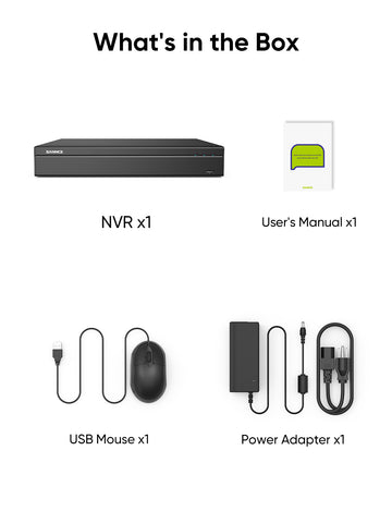 4K 16 Channel H.265+ PoE NVR, ONVIF Supported, Audio Recording, Human/Vehicle Detection, Support Up to 12TB Hard Drive