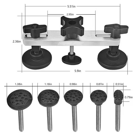 High-Quality Car Dent Removal Kit Powerfully Pops Car Dents Paintless Dent Repair Kit With Bridge Puller